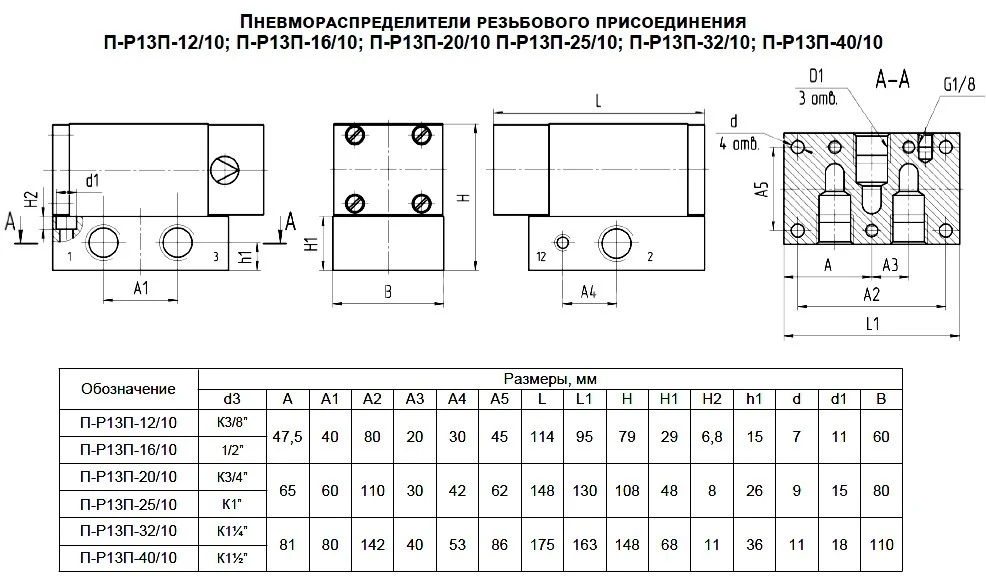 Title 1, Пневмораспределитель П-Р 13 П 16/10