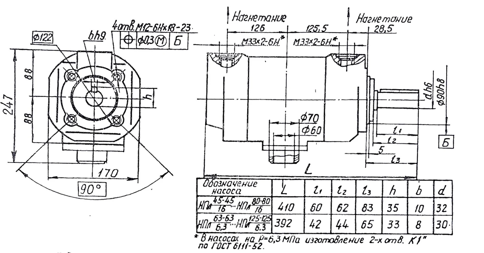 Title 1, пластинчатый насос НПл 80-125/6,3